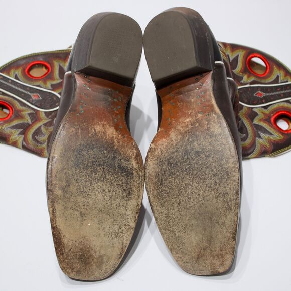 Ariat Ankle Armor 11" Heritage Roper Western Boots Brown Leather Men Size 13D - Picture 13 of 15